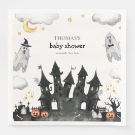 Cute Little Boo Ghost House Baby Shower Servet