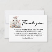 cute little boo girl First Halloween Baby shower RSVP Kaartje (Voorkant)