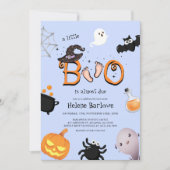 Cute Little Boo Halloween Baby shower Kaart (Voorkant)