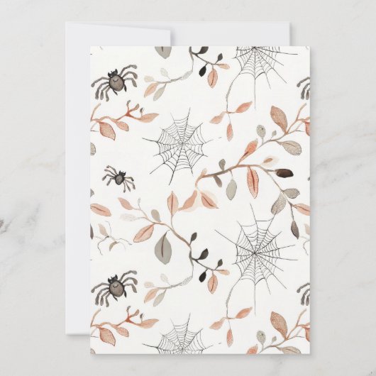 Cute Little Boo Halloween Ghost Baby Shower Kaart (Achterkant)