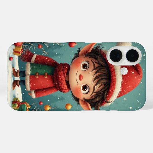 Cute Little Boy Elf iPhone / iPad case (Achterkant (horizontaal))
