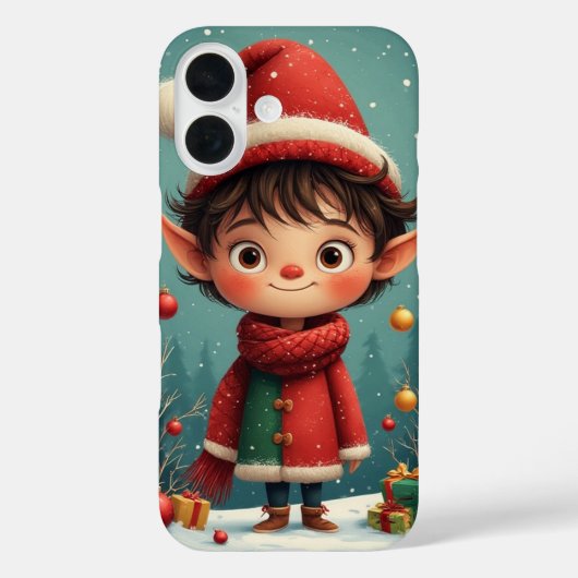 Cute Little Boy Elf iPhone / iPad hoesje (Achterkant)