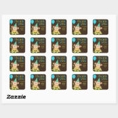 Cute Little Boy Monkey Bedankt Sticker (Vel)