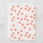 Cute Little Bunny - Baby shower Invitation Kaart (Achterkant)