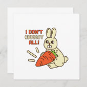 Cute Little Bunny die haar wortel houdt (Voorkant / Achterkant)