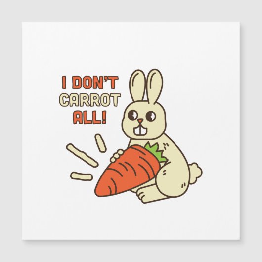 Cute Little Bunny die haar wortel houdt (Voorkant)