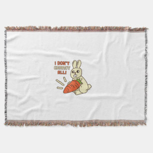 Cute Little Bunny die haar wortel houdt Deken