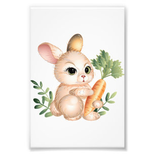 Cute Little Bunny Foto Afdruk