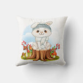 Cute Little Bunny Herfst Nursery Decor Kussen (Achterkant)