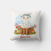 Cute Little Bunny Herfst Nursery Decor Kussen (Voorkant)