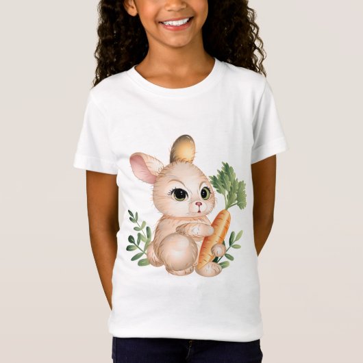 Cute Little Bunny T-shirt (Voorkant)