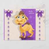 Cute Little Camel Baby shower Uitnodiging Briefkaart (Voorkant)