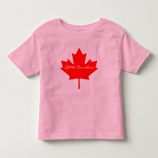 Cute Little Canadian red maple leaf Canada Kinder Shirts (Voorkant)