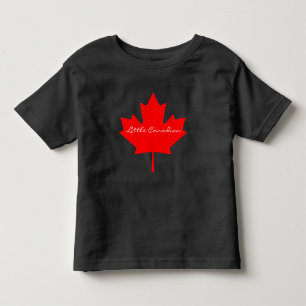 Cute Little Canadian red maple leaf Canada Toddle Kinder Shirts