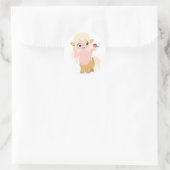 Cute Little Cartoon Centauress Baby T-Shirt Ronde Sticker (Tas)