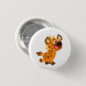 Cute Little Cartoon Hyena Button Badge (Voorkant /achterkant)