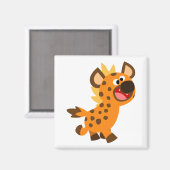 Cute Little Cartoon Hyena Magnet (Voorkant / Achterkant)