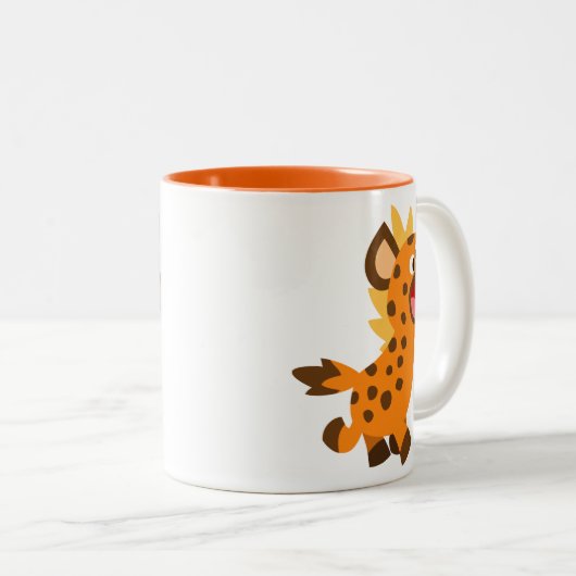 Cute Little Cartoon Hyena Mok (Voorkant rechts)