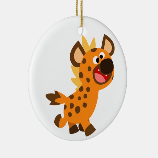Cute Little Cartoon Hyena Ornament (Rechts)