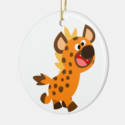Cute Little Cartoon Hyena Ornament (Links)