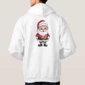 Cute Little Cartoon Santa Hoodie (Achterkant)