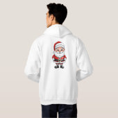 Cute Little Cartoon Santa Hoodie (Achterkant volledig)