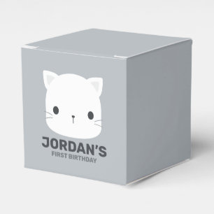 Cute Little Cat Birthday Bedankdoosjes