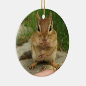 Cute Little Cheeky Chipmunk Keramisch Ornament (Rechts)