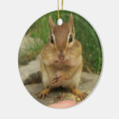 Cute Little Cheeky Chipmunk Keramisch Ornament (Links)