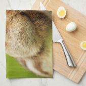 Cute Little Cheeky Chipmunk Theedoek (Quarter Fold)