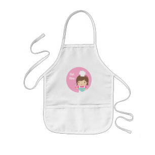 Cute Little Chef Baker Girl Kinder Schort