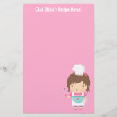 Cute Little Chef Baker Girl Recipe (Voorkant)