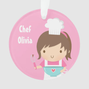 Cute Little Chef Baker Girls Room Decor Ornament