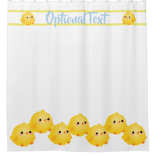 Cute Little Chick Douchegordijn (Voorkant)