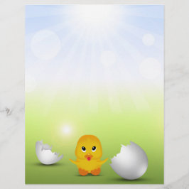 Cute Little Chick - Kinder Letterhead Stationery