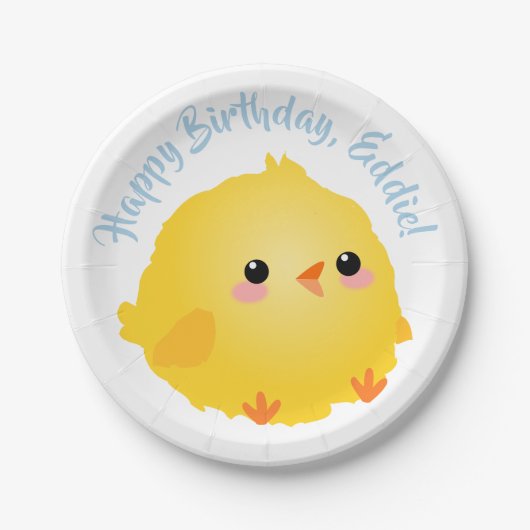 Cute Little Chick Papieren Bordje (Voorkant)