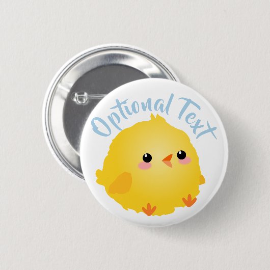 Cute Little Chick Ronde Button 5,7 Cm (Voorkant /achterkant)