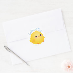 Cute Little Chick Ronde Sticker