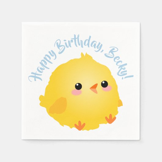 Cute Little Chick Servet (Voorkant)