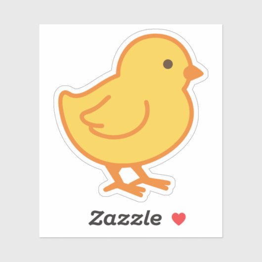 Cute Little Chick Sticker (Vel)
