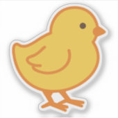 Cute Little Chick Sticker (Voorkant)