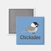 Cute little Chickadee Magneet (Voorkant / Achterkant)