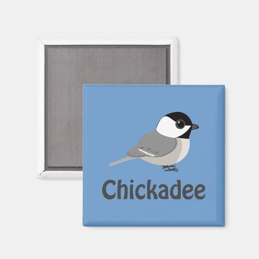 Cute little Chickadee Magneet (Voorkant / Achterkant)