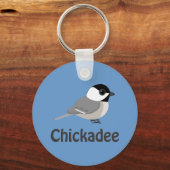 Cute little Chickadee Sleutelhanger (Voorkant)