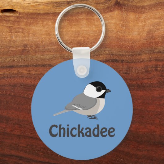 Cute little Chickadee Sleutelhanger (Voorkant)