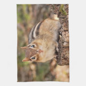 Cute Little Chipmunk Theedoek (Verticaal)
