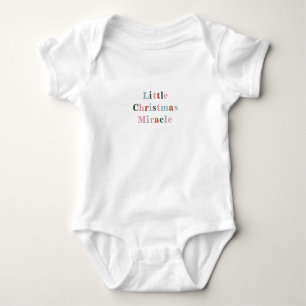 Cute Little Christmas Miracle Quote Romper