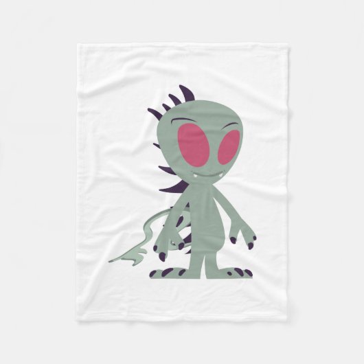 Cute little Chupacabra Fleece Deken (Voorkant)