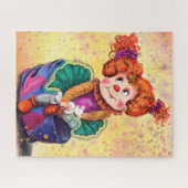 Cute Little Clown Girl - Happy Circus - Tekening Legpuzzel (Horizontaal)