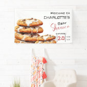 Cute Little Cookie Baby Shower Banner (Insitu)